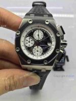 Replica Swiss Audemars Piguet Royal Oak Ruben Barrichello Watch Black Leather